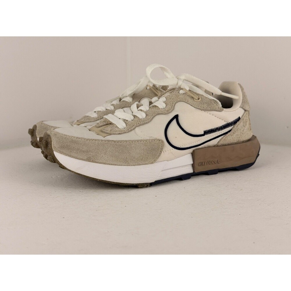 Nike Waffle One DC3579-102 Women's Size 6 Sail Navy Casual Running Shoes Sneaker